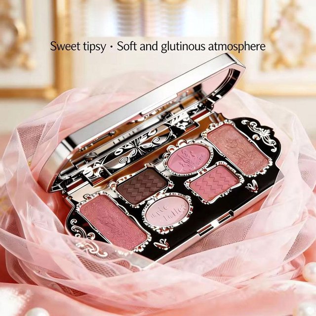6 Color Swan Eye Shadow Trim Blush Highlights a Multi-Purpose Diverse Style Natural Makeup Portable Integrated Makeup 1/2/3pcs