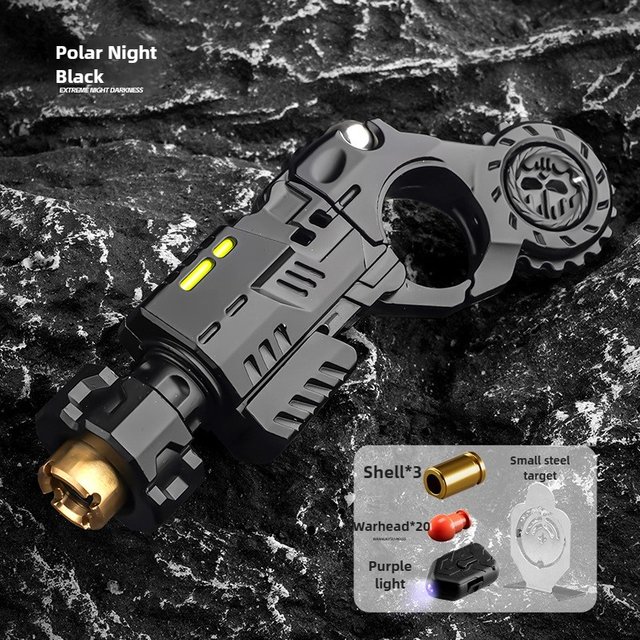Pistolet jouet en alliage métallique à éjection de douilles, réaliste, amusant, anti-stress, jouet sensoriel, pistolet EDC, gadget de bureau, cadeau pour adolescents