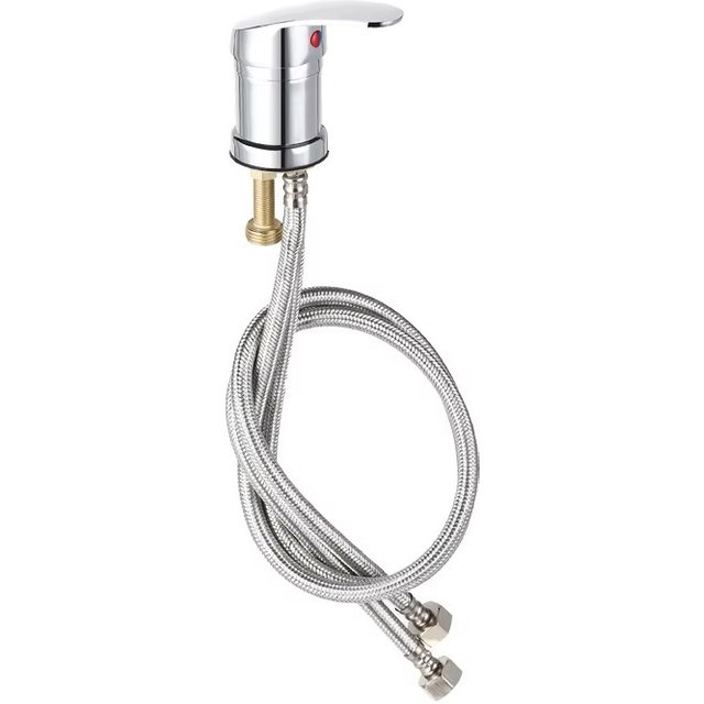 Hair Washing Bed Mixer Tap, 50cm/80cm/100cm Hot Cold Water Faucet Replacement for Barber Shop Shampoo Basin