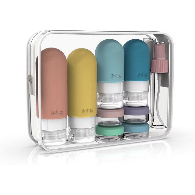 16 Pack Leak Proof Travel Bottle Set Made Of Silicone - TSA-Approved Containers For Toiletries And Conditioner