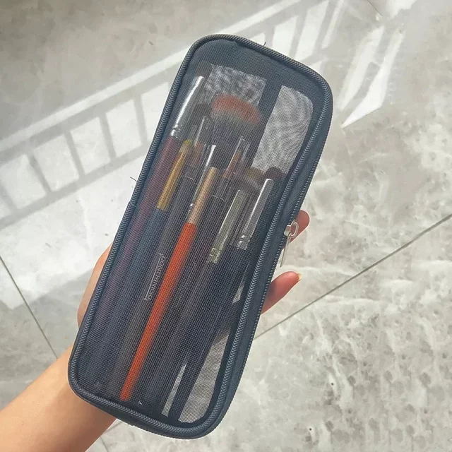 1pcs Women's Makeup Bag Cosmetic Bag for women Clear Zipper Makeup Bag Travel Female Makeup Brush Holder Organizer Toiletry Bag