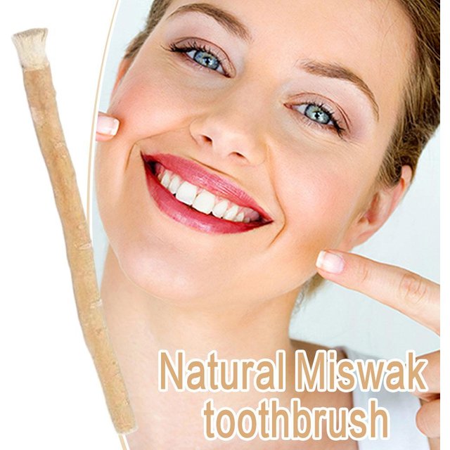 Arabic Miswak Toothbrush Natural Siwak Dental Cleaning Stick Gentle Teeth Stain Care Fresh Breath for Travel Daily Oral Care