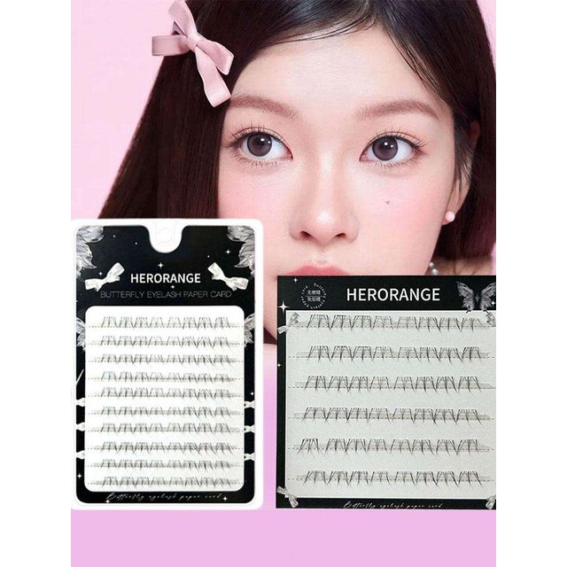 Glue-free Individual False eyelashes Nature Thin Band Bottom Eyelashes manga Curl lower lashes extenstions Makeup Kit Lashes