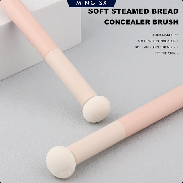 1/3/5PCS Professional Mushroom Head Shape Concealer Brush Lip Brush Round Sponge Makeup Brush For Travel Daily Beauty Tools