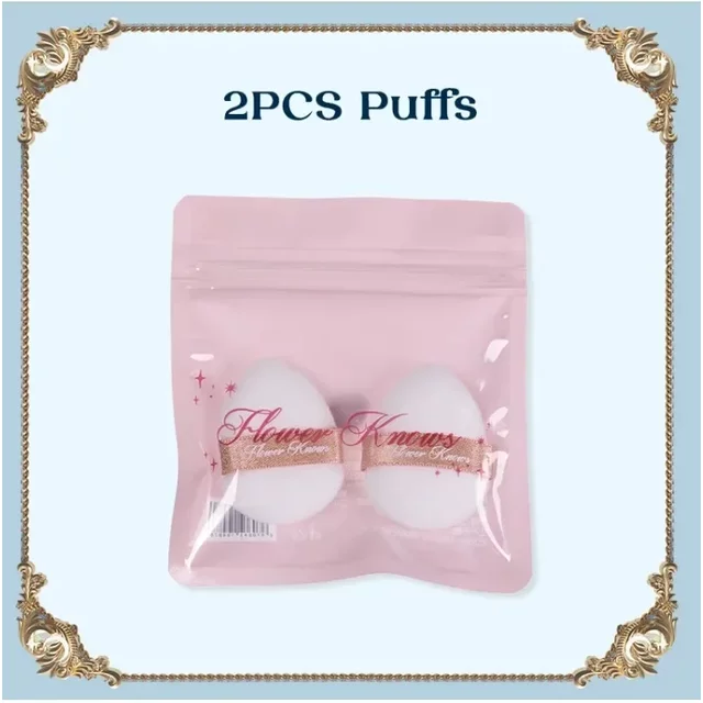 Flower Knows Powder Puffs for Flawless Makeup Application, Compact Size for Travel