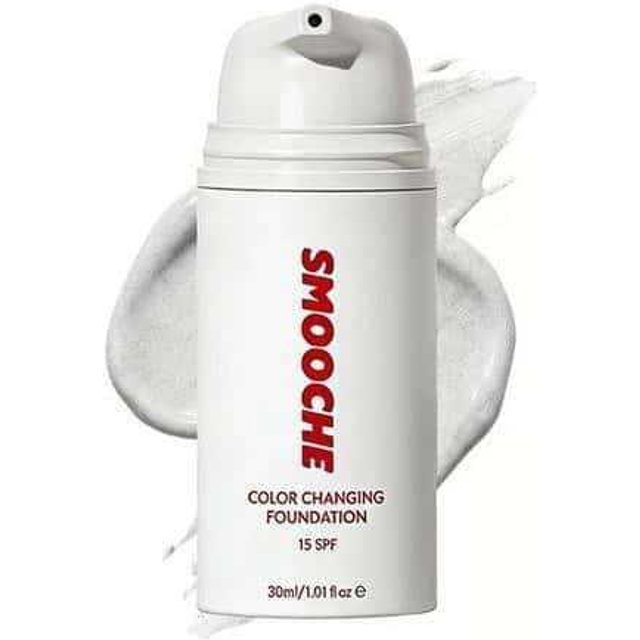 Smooche Self-Adjusting Color Liquid Foundation SPF15 30ml Color Changing Even Skin Tone Lightweight Long-Lasting Flawless Makeup