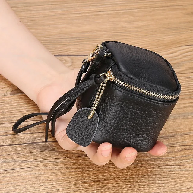 Vintage Leather Cosmetic Bag, Lipstick Change, Storage Bag,Portable Travel Storage Bucket,Personality Mini Round Coin Purse 2026