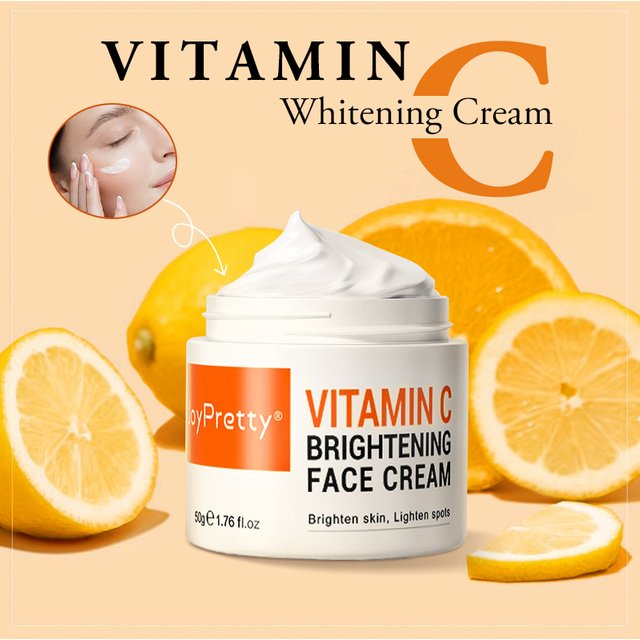 JoyPretty Vitamin C Face Cream Whitening Dark Spots Remover Niacinamide Moisturizing Facial Cream Skin Care Product