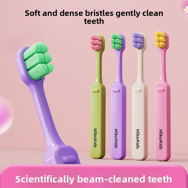 Baby's Ultra-Soft Nano-Bristle Toothbrush. Gentle on Gums, Deep Cleansing Without Hurting Milk Teeth, Ideal for Toddlers Use.