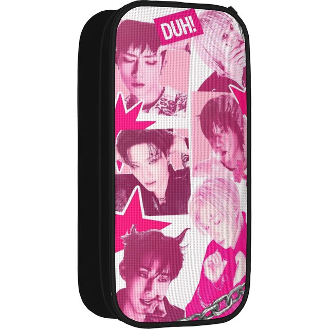 P1Harmony Kpop Group Pencil Case Pen Holder Bag for Student Big Capacity Students School Cosmetic Pencilcases