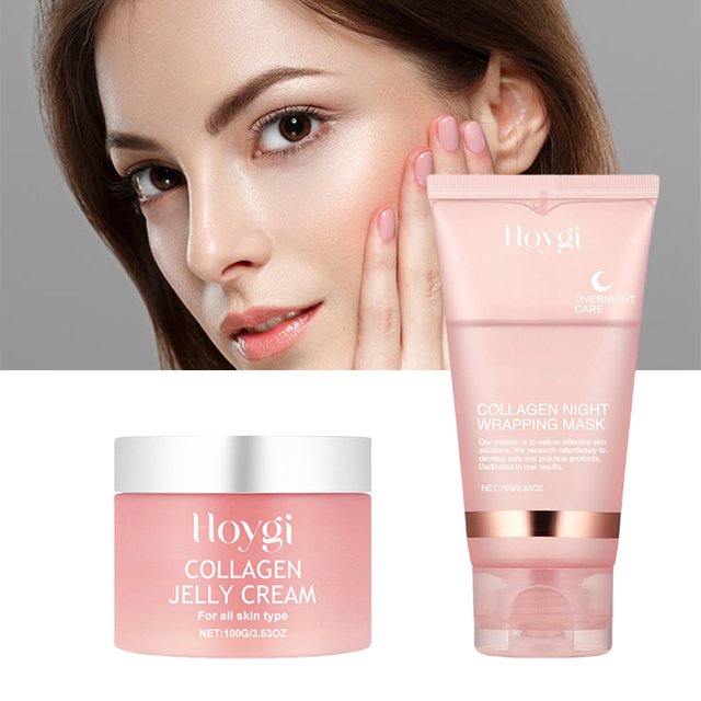 Collagène enveloppe la nuit Peel Off masque Facial collagène nuit hydrate en profondeur masque de nuit crème hydrater crème de gelée