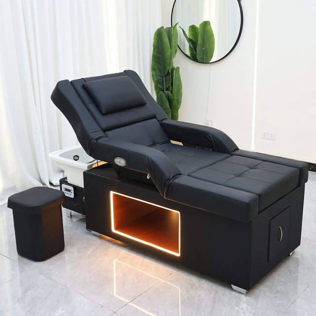 XinSheng 2025 Head SPA Massage Bed, Shampoo Beds with Water Circulation and Fumigation, Massage Table, Hair Salon Furniture