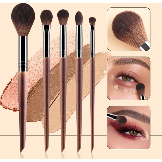 5pcs Natural Makeup Brushes Set Eyeshadow Make Up Brush Kit for Blending maquillage makeup brush