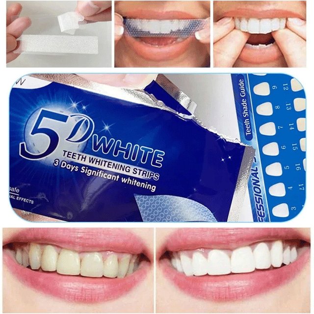 1-7pcs Teeth Whitening Strips Tooth Whitener kit Oral Hygiene Care Strip for false Teeth Dental Bleaching System Gel