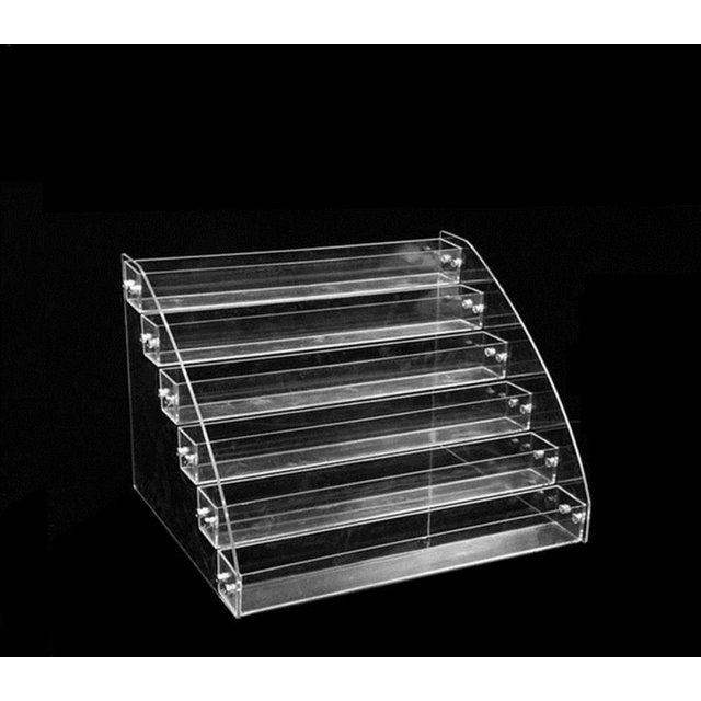 3/4/5/6/7 Layers Nail Polish Display Stand Acrylic Transparent Cosmetic Organizer Shelf Multifunction Multi-layer