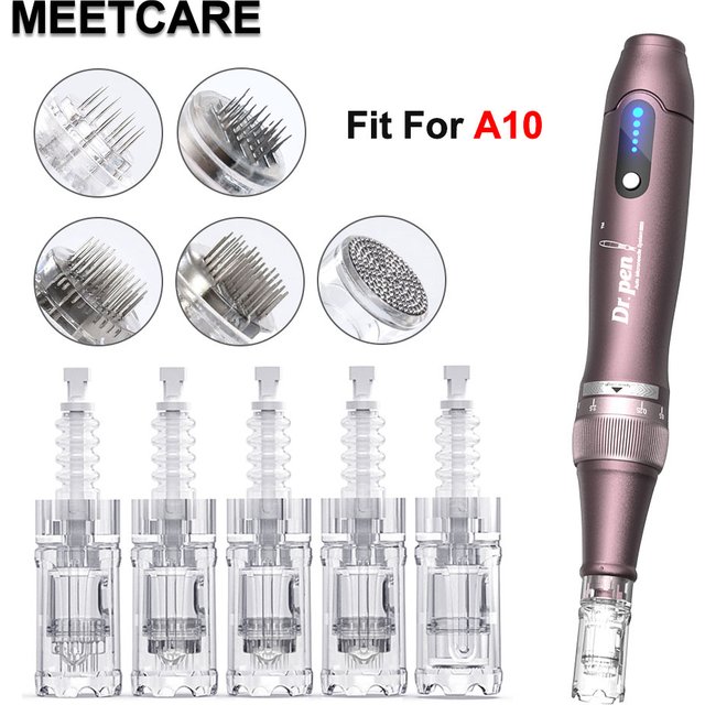A10 Dr Pen Cartridge Needle for Dr Pen A10 Derma Microneedle Pen 12pin 24pin 36pin 42pin Round Nano Beauty Skin Care Tool