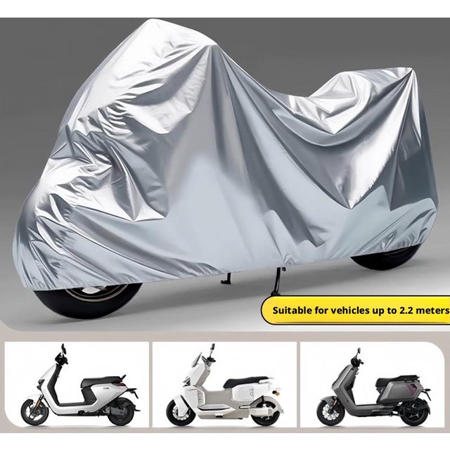 Waterproof Motorcycle Cover Sunscreen Dustproof Heat Insulation Protective Cover Universal Outdoor Electric Bike Sunshade Cover