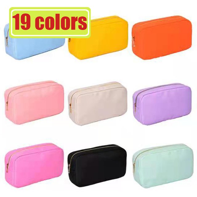 Waterproof Nylon Toiletry Bag Travel Makeup Bag Organizer with Hanging Hook, Portable Cosmetic Storage Pouch for women