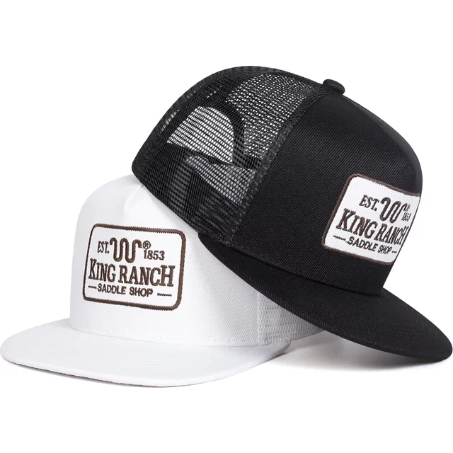 Unisex KING RANCH Embroidery Hip-hop Net Hats Spring Summer Outdoor Adjustable Casual Baseball Caps Sunscreen Hat Sports Cap