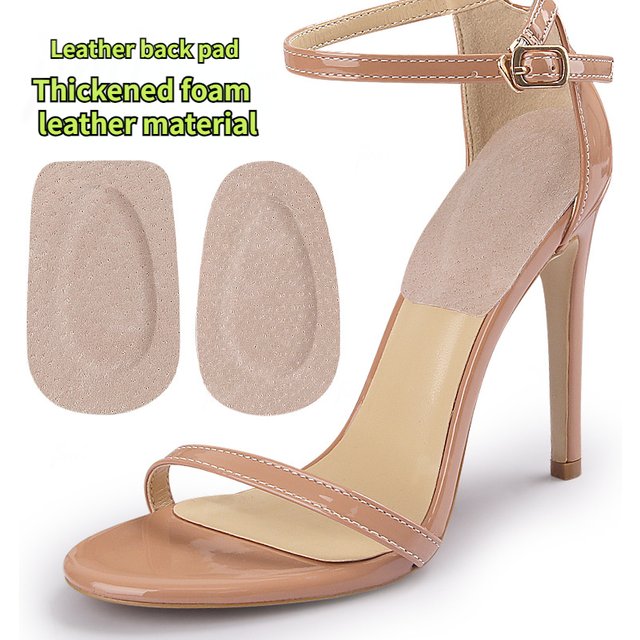 1Pair Leather Heel Pad Stickers Women High Heels Pain Relief Wear-resistingShock-absorbing Foot Care Shoe Pads Foot Cushion