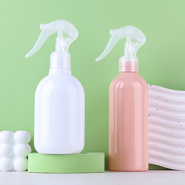 Bouteille en plastique blanche avec pulvérisateur, vaporisateur de parfum rose, pulvérisateur à gâchette, bouteille illable quotidienne, récipient africain, 250ml, 260ml, 10 pièces, 30 pièces