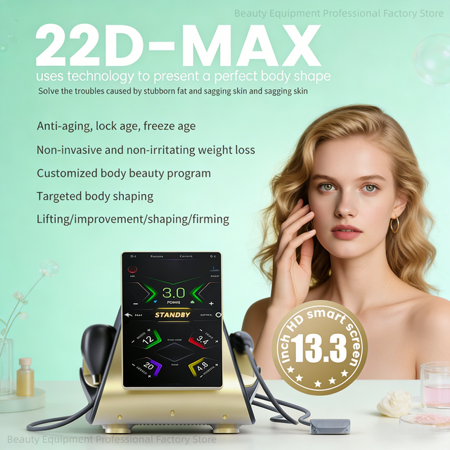 22D-Max Anti-Aging Beauty Machine, Facial Lifting Body Slimming Fat Dissolving Skin Tightening Shaping Device For Salon Use