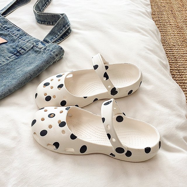 2026 New Arrival Summer Wear Ballet Hole Shoes Women Mary Jane Eva Non-slip Deodorant Flat Slippers Beach