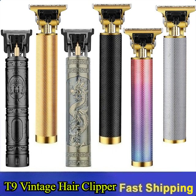 Professional T9 Hair Cutting Machine Hair Clipper USB Charging Professional Barber Trimmer for men Hairstyle with Limit Combs