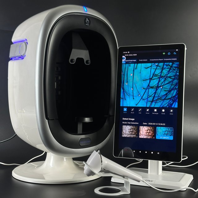 O1 Pro 3D Facial Skin Analyzer Machine Skin Analyzer Facial Machine 5 Light Spectrum Skin Analysis Scanner