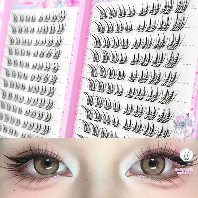 Natural Fox Eye Glue-Free False Eyelashes Easy Application Beginner Friendly Soft Reusable for Daily Makeup