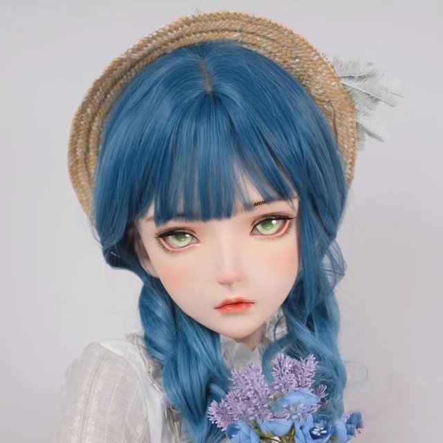 Human Mask BJD Doll Big Face Women Resin Material Human Face Mask DIY Accessories Doll Face No Makeup Doll Toys Gifts