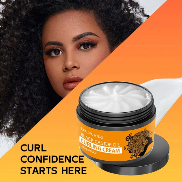 Curling and Elastic Styling Cream for Fluffy Hair Care, No Wash Hair Care Cream, and Elastin