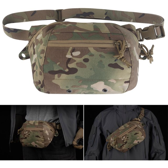 Sac de ceinture tactique multifonction, sac de voyage, pochette de rangement pour outils EDC d'extérieur, sac bandoulière de combat, sac de poitrine de chasse, équipement de combat