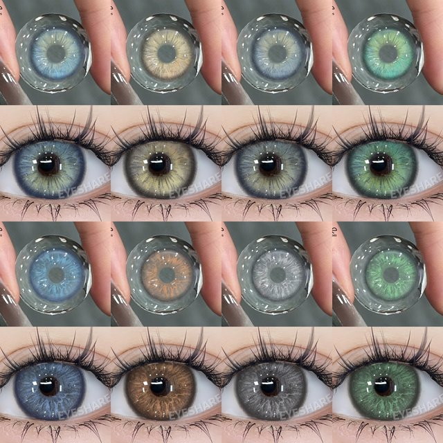 EYESHARE NEW Color Contact Lenses For Eyes Natural Eye Green Color Lens Cosmetic Soft Eye Lenses Blue Beauty Pupils Gray Eye
