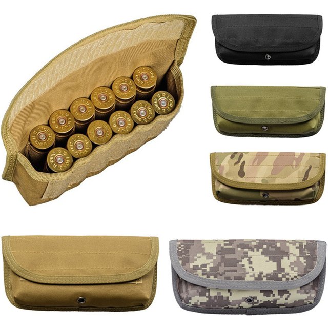 Sac de rangement tactique pour fusil à 12 trous, sac de taille EDC, sac de rangement multifonction, accessoires de chasse en plein air Molle