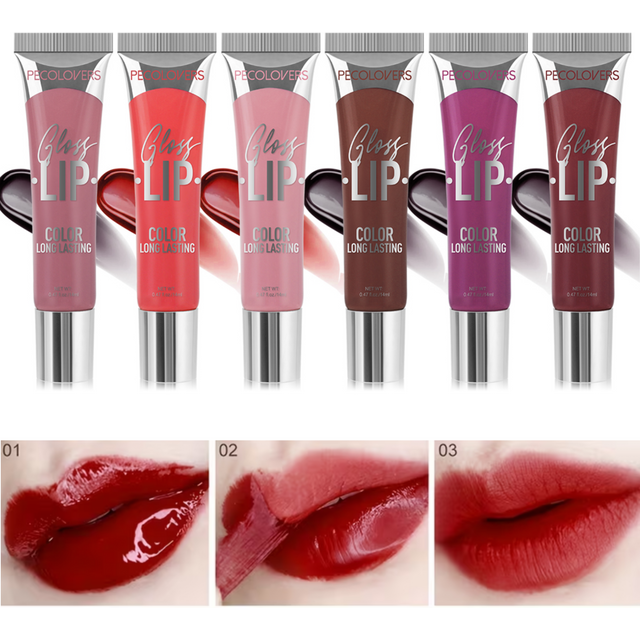 1PC Matte Lip Gloss - Long-Lasting, Waterproof Tear-Off Lip Tint in 6 Vibrant Colors for All Skin Types