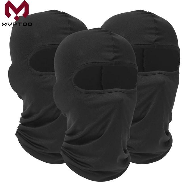 3/6 Pieces Quick-dry Balaclava Sport Full Face Mask Soft Breathable Beanies Cycling Helmet Liner Running Hiking Fishing Hood Cap