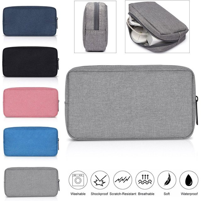 Portable Organizer USB Cable Earphone Digital Accessories Gadget Devices Pouch Storage Bag Makeup Cover