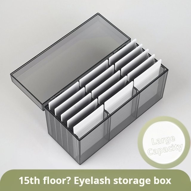 15 Layers Lashes Storage Box Display Stand Acrylic Organizer Box Eyelashes Glue Pallet Eyelash Extension Makeup Tools