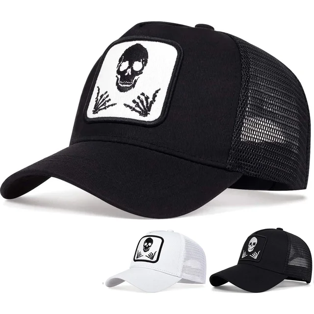 Unisex Personality Embroidery Baseball Net Caps Adjustable Casual Hats Spring and Summer Outdoor Sunscreen Hat