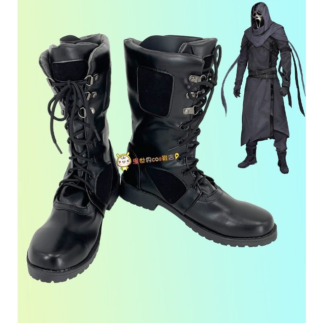 Chaussures de Cosplay en cuir Dead by Daylight, bottes mi-mollet, mascarade d'halloween, carnaval, accessoires de Costume de fête