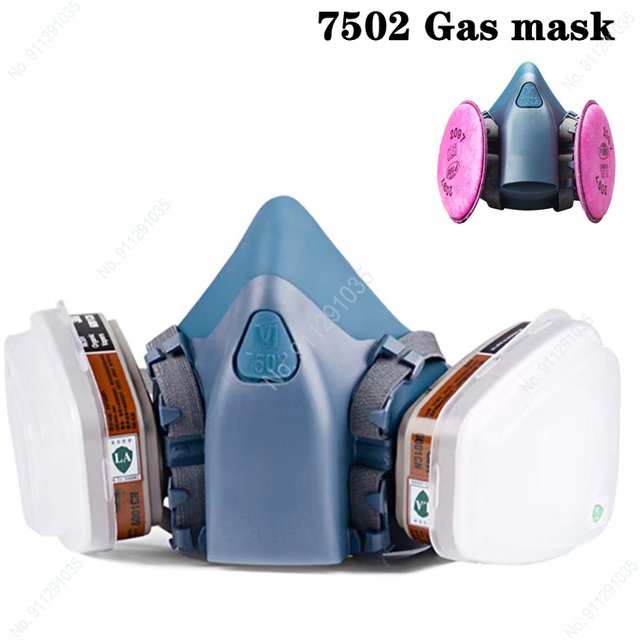 3 In 1 / 25 In 1 / 27 In 1 Industrial Painting Spraying Respirator Gas Mask Suit Safety Work Filter Dust Face Mask Replace MMM 7