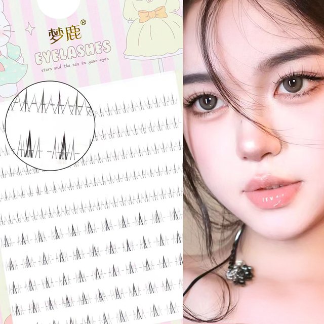 Natural False Under Eyelashes bottom lashes Transparent band cluster Dramatic Volume lower lash for women Daily eyelash makeups