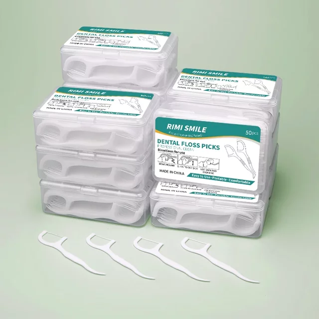 50-1000PCS Portable Dental Floss and Toothpicks Disposable Oral Care Products, Oral Care, Dental Floss, Toothpick Set