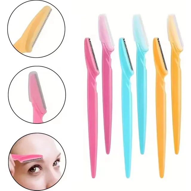 5/10/30/40pcs brow Razor and Face Razor for women And Men, Eyebrow Hair Trimmer And Shaver with Protective Cover,Safe