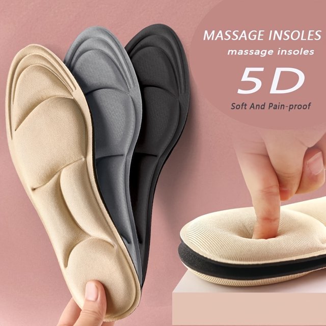 5D Sport Insoles for Shoes Women Men Memory Foam Deodorant Breathable Cushion Running Insoles for Feet Care Orthopedic Insole