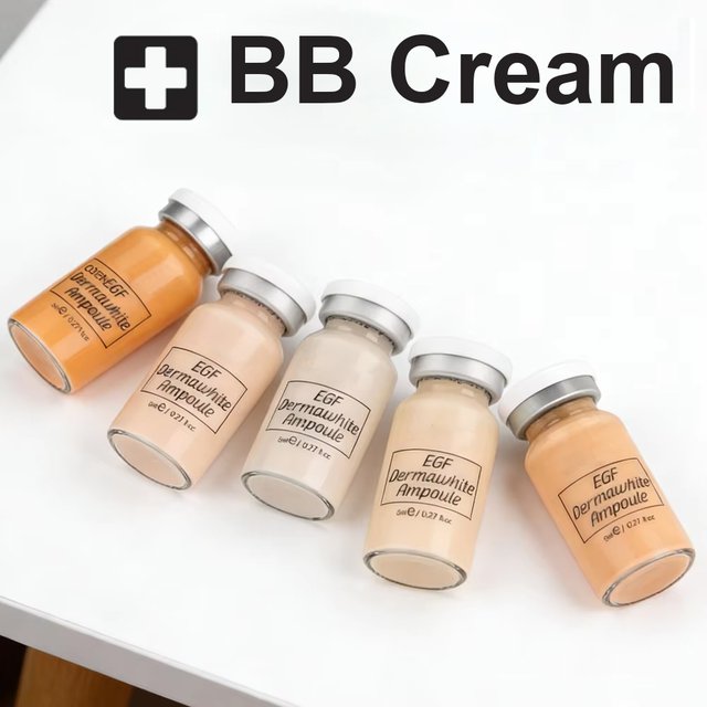 Korea 8ml BB Cream Ampoule Skin Booster Serum Kit Whitening Brightening Moisturizing Salmon DNA SkinCare