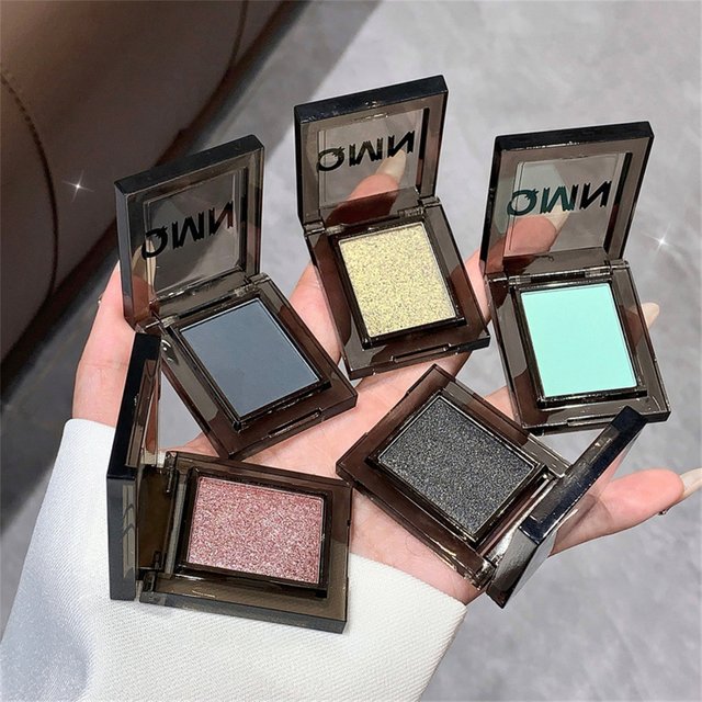 Eye Glitter Shadow Powder Japanese Cosmetics Korean Makeup Eyeshadow Palettes Beauty Black Pressed Glitter Eyeshadow Palette