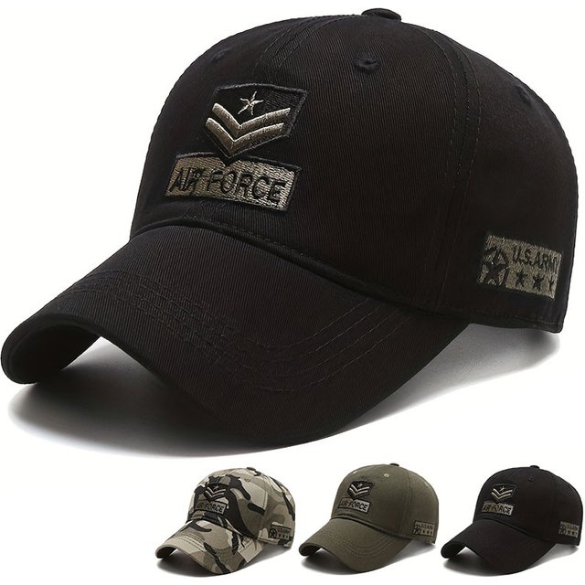 Unisex AIR FORCE Arrow Embroidery Baseball Caps Spring and Autumn Outdoor Adjustable Casual Hats Sunscreen Hat