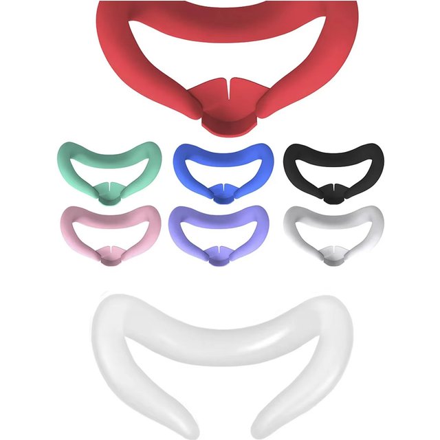 Silicone VR Facial Interface Sweatproof for Meta Quest 3 Accessories Mask Face Cushion Washable Face Cover Pad Replacement